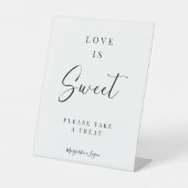 Signe De Table Mini Signature Script L'amour est doux Faveur (Recto)