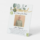 Signe De Table Minimal Botanique Enregistrer Un Siège Photo Maria (Recto)