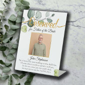 Signe De Table Minimal Botanique Enregistrer Un Siège Photo Maria