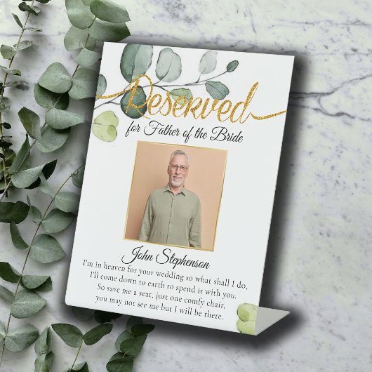 Signe De Table Minimal Botanique Enregistrer Un Siège Photo Maria