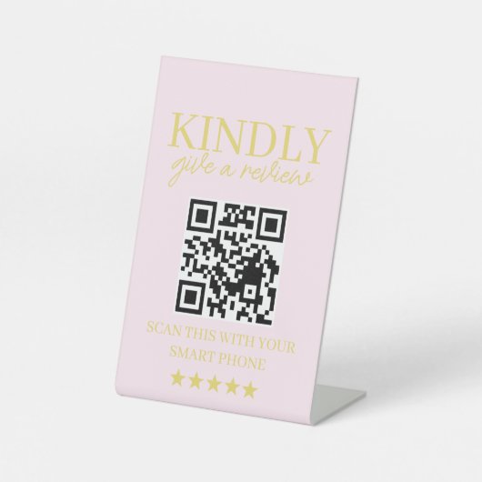 Signe De Table Minimal Elegant Salon Social Media Display  (Recto)