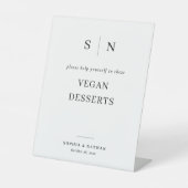 Signe De Table Minimal et chic | Vegan Desserts Mariage (Recto)