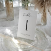 Signe De Table Minimal Modern Simple Wedding Table Numbers 4x6