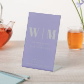 Signe De Table Minimalist Lavender Silver Simple Wedding (In SItu)