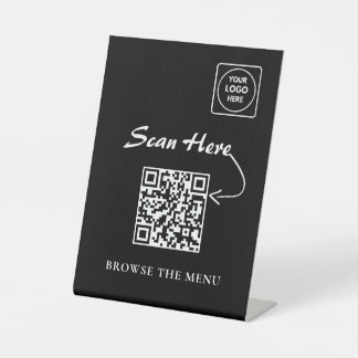 Signe De Table Minimalist QR Menu display holder