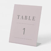 Signe De Table Minimalist Table Number Dusky Rose (Recto)
