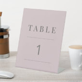 Signe De Table Minimalist Table Number Dusky Rose (In SItu)