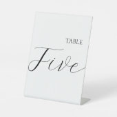 Signe De Table Minimalist Table Number Five  (Recto)