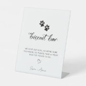 Signe De Table Minimaliste chien animal traité Favoriser Biscuit (Recto)