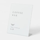 Signe De Table Minimalistic Coffee Bar Wedding Sign (Recto)