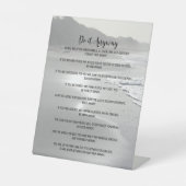 Signe De Table Misty Ocean Beach Le Faire De Toute Façon (Recto)