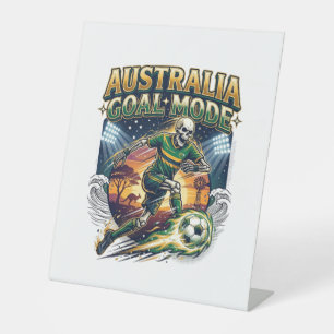 Signe De Table Mode squelette de l'Australie frappeur des nations