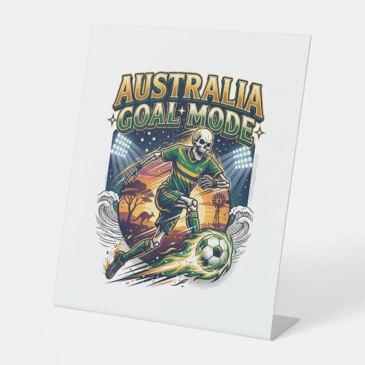 Signe De Table Mode squelette de l'Australie frappeur des nations (Recto)