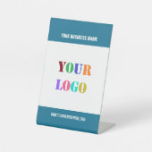 Signe De Table Modèle de signalisation automatique du logo de l'e (Recto)