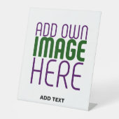 SIGNE DE TABLE MODÈLE DE TEXTE D'IMAGE BLANCHE SIMPLE MODERNE (Recto)