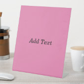 Signe De Table Modèle de texte personnalisable rose (In SItu)