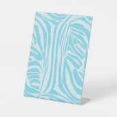 Signe De Table Modèle Zèbre Bleu (Recto)