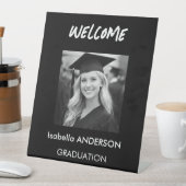 Signe De Table Modern Black and White Graduation Party (In SItu)