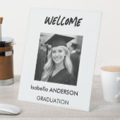 Signe De Table Modern Black and White Graduation Party (In SItu)