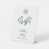 Signe De Table Modern Business Wifi Password Welcome (Recto)