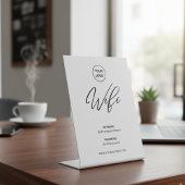 Signe De Table Modern Business Wifi Password Welcome
