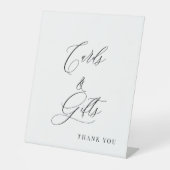 Signe De Table Modern Calligraphy Cards & Gifts Wedding Pedestal  (Recto)