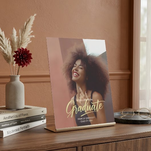 Signe De Table Modern Chic Photo Graduation Party