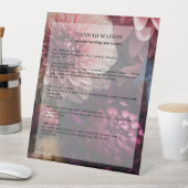 Signe De Table Modern Flower Salon Pricelist (In SItu)