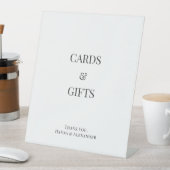 Signe De Table Modern Minimal Cards & Gifts Wedding Sign (In SItu)
