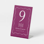 Signe De Table Modern Minimal Simple Wedding Table Numbers (Recto)
