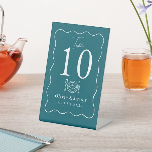 Signe De Table Modern Minimal Simple Wedding Table Numbers (In SItu)