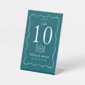 Signe De Table Modern Minimal Simple Wedding Table Numbers (Recto)