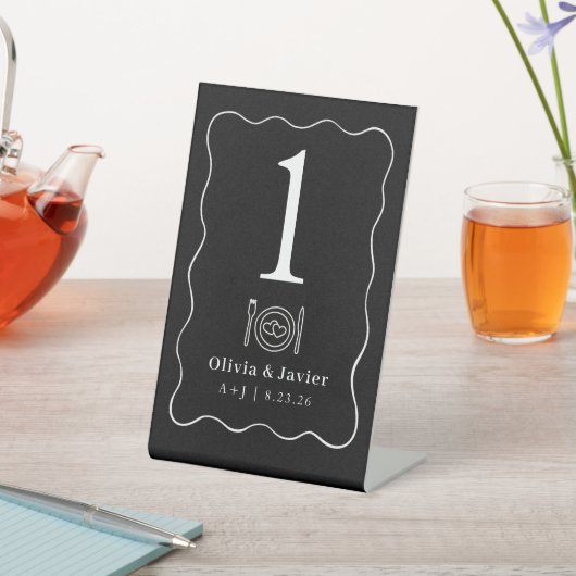 Signe De Table Modern Minimal Simple Wedding Table Numbers (In SItu)