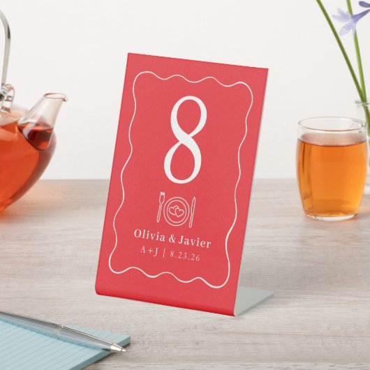 Signe De Table Modern Minimal Simple Wedding Table Numbers (In SItu)