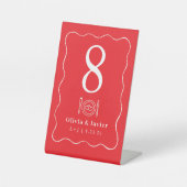 Signe De Table Modern Minimal Simple Wedding Table Numbers (Recto)