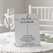 Signe De Table Modern Minimalist Audio Guest Book