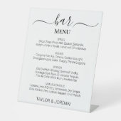 Signe De Table Modern Minimalist Bar Menu Elegant (Recto)