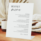 Signe De Table Modern Minimalist Wedding Buffet Menu