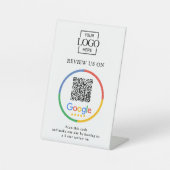 Signe De Table Modern Promotional Google Reviews QR Code Business (Recto)