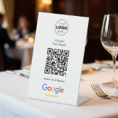 Signe De Table Modern Scan To Review Google QR Code Feedback