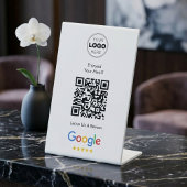 Signe De Table Modern Scan To Review Google QR Code Feedback