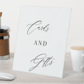 Signe De Table Modern Script | Cards & Gifts Wedding Tabletop (In SItu)