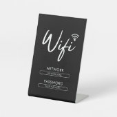 Signe De Table Modern Wifi Password Network  (Recto)