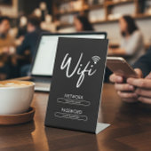 Signe De Table Modern Wifi Password Network