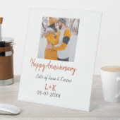 Signe De Table Moderne boho joyeux anniversaire ajouter nom date (In SItu)