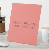 Signe De Table Moderne Classy Professionnel Coral Rose (In SItu)