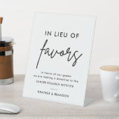 Signe De Table Moderne En Lieu Et Place Des Faveurs Don Mariage (In SItu)