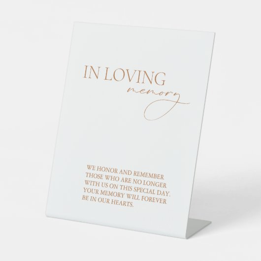 Signe De Table Moderne En Mémoire Amoureuse Simple Mariage Memori (Recto)