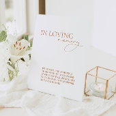 Signe De Table Moderne En Mémoire Amoureuse Simple Mariage Memori