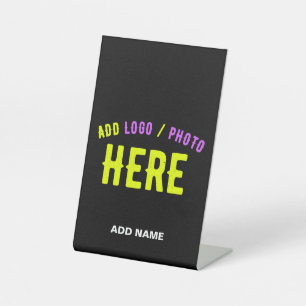 SIGNE DE TABLE MODERNE ET MODERNE PERSONNALISABLE NOIR VÉRIFIÉ